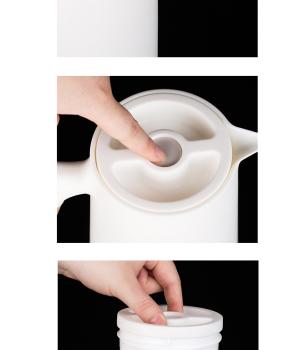 Großhandel B2B Wasserkessel Kanne mit Glaseinsatz Teekessel 1L Kaffe